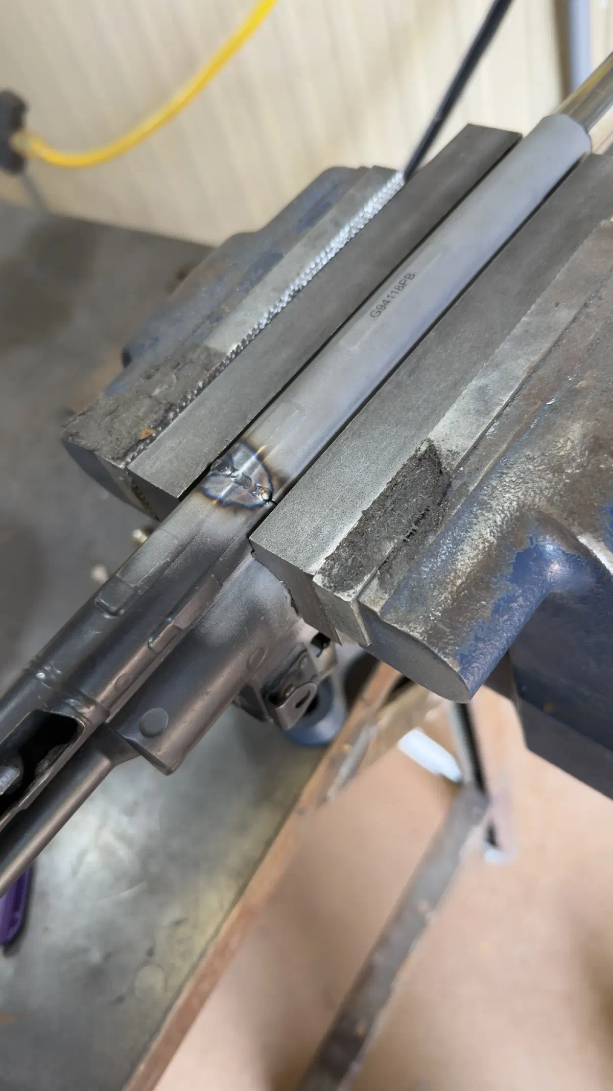Tacked in press dies